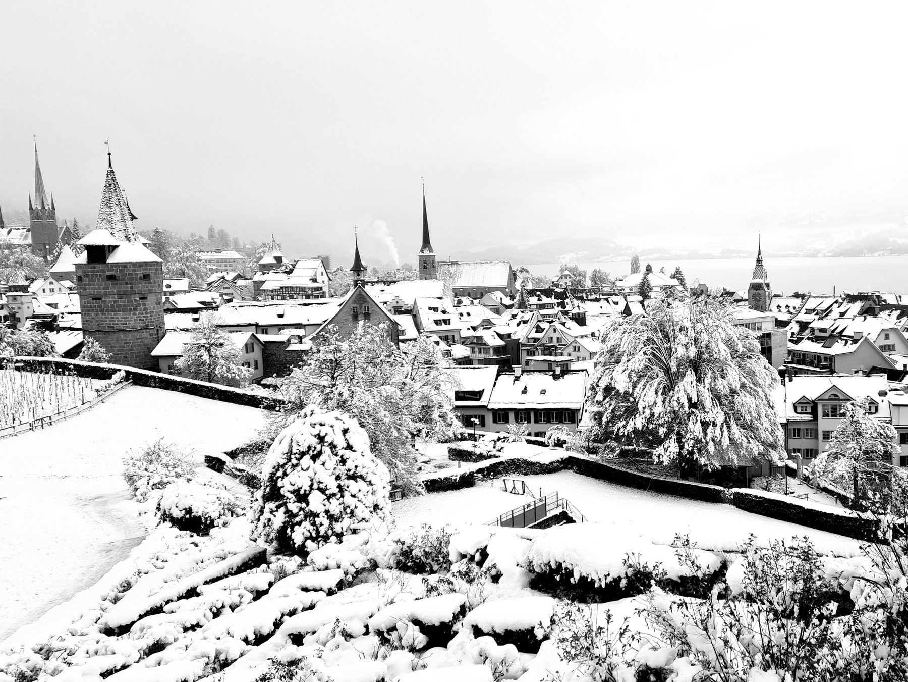 Zuger Altstadt im Winter